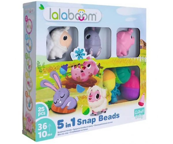 LALABOOM: 25db-os bébi Montessori fejlesztőjáték - Trefl