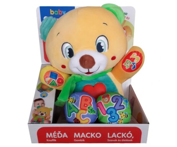 Lackó a mackó interaktív plüss maci - Clementoni