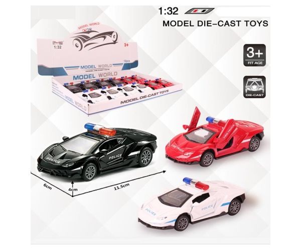 Lamborghini policijski uvlačivi model automobila u nekoliko verzija 1/32