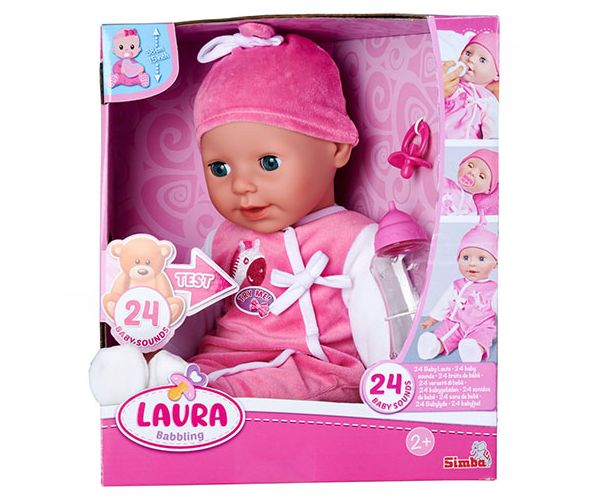 Laura lutka sa glasom i dudom 38cm - Simba Toys