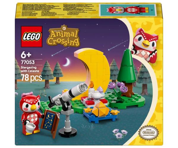 LEGO® Animal Crossing™: Csillagnézés Celeste-tel (77053)