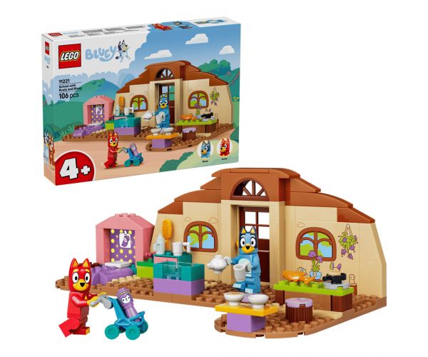 LEGO® Bluey™: Rozsdás és Bluey a suliban (11221)