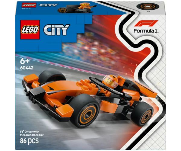 LEGO® City: F1®-es pilóta McLaren versenyautóval (60442)