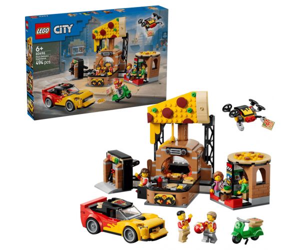 LEGO® City: Pizzéria kiszállító járművekkel (60496)