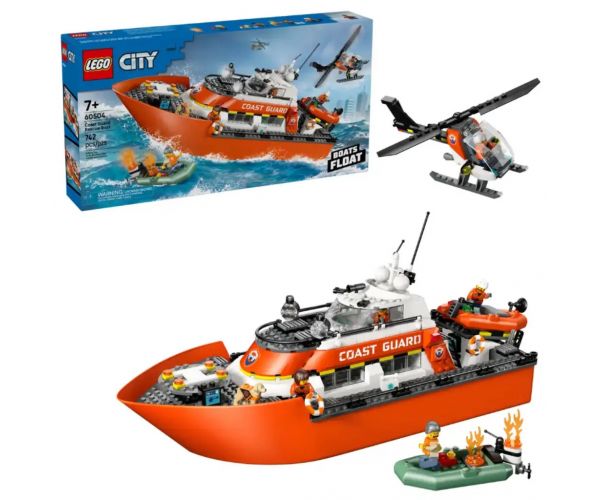 LEGO® City: Parti őrség mentőcsónak és helikopter (60504)