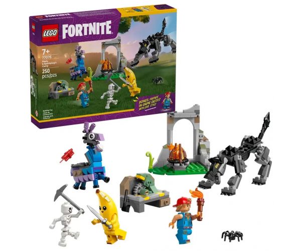 LEGO® Fortnite: Peely és Sparkplug táborhelye (77075)