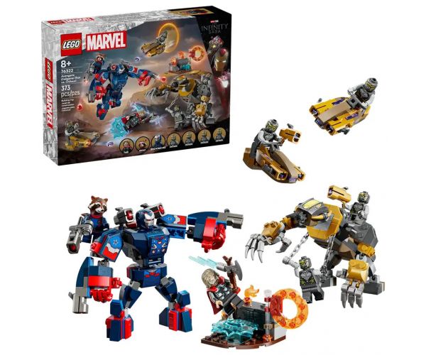 LEGO® Marvel: Bosszúállók: Végjáték Thor a chitauri harcosok ellen (76322)
