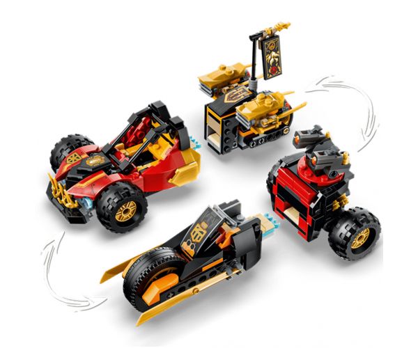 LEGO® Ninjago: Kai i Cole – vozila koja se mogu kombinirati (71864)