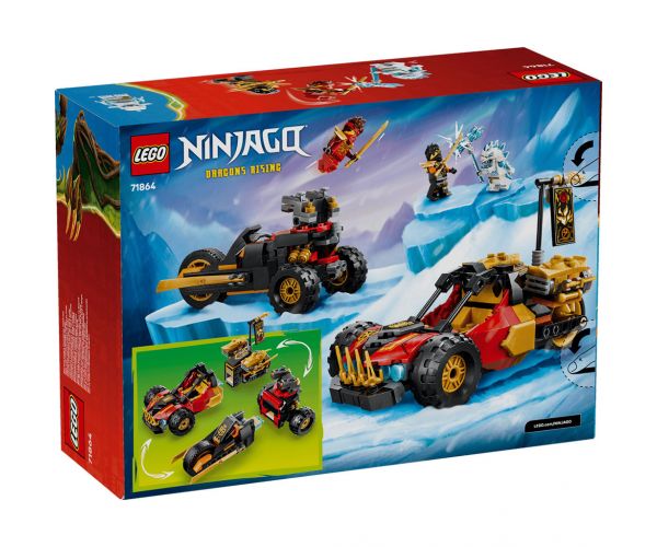 LEGO® Ninjago: Kai i Cole – vozila koja se mogu kombinirati (71864)