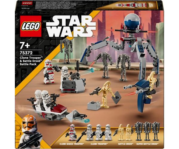 LEGO® Star Wars™: Klónkatona™ és harci droid™ harci csomag (75372)