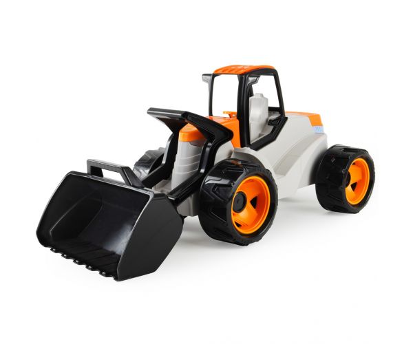 LENA: GIGA TRUCKS óriás homlokrakodó narancssárga-bézs színben 67 cm