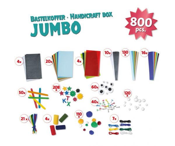 LENA: Jumbo set za kreativne rukotvorine, 800 kom.
