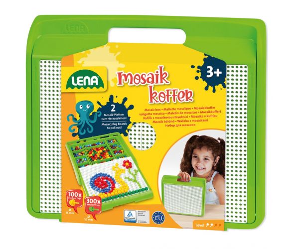 LENA: Mosaik pötyi készlet bőröndben 10-15mm 400db