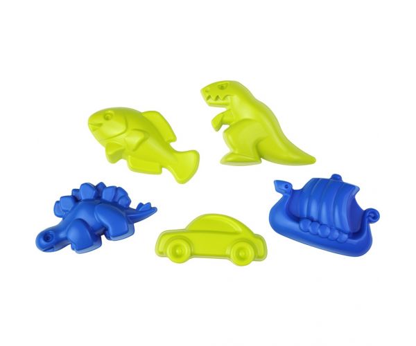 LENA: Set za pijesak s dinosaurima u mreži, 5-dijelni