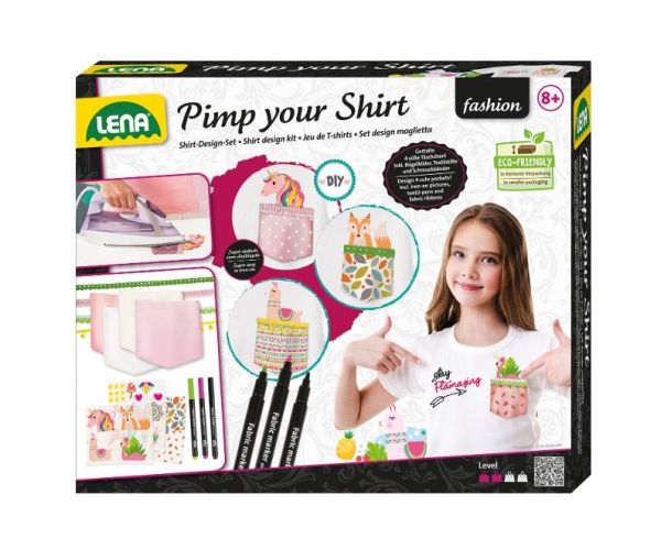 LENA: Ukrasi svoju majicu! - Kreativni set za ukrašavanje majica s džepovima