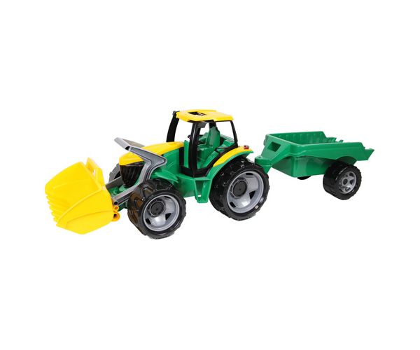 LENA: Veliki zeleno-žuti traktor sa prikolicom 108cm