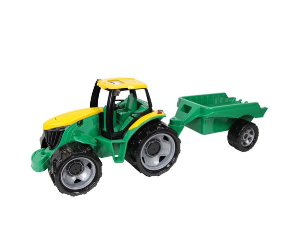 LENA: Veliki zeleno-žuti traktor sa prikolicom 93cm