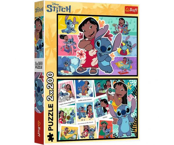 Lilo és Stitch boldog élete 2x200-as puzzle - Trefl