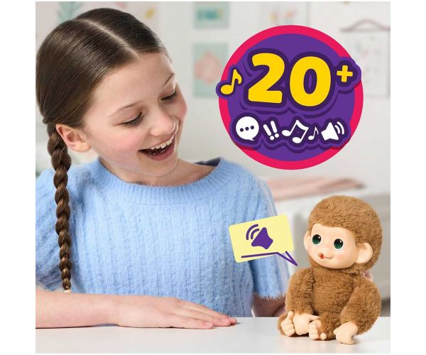 Little Live Pets: Mini Maki Pepi Peach interaktivni kremasti majmun