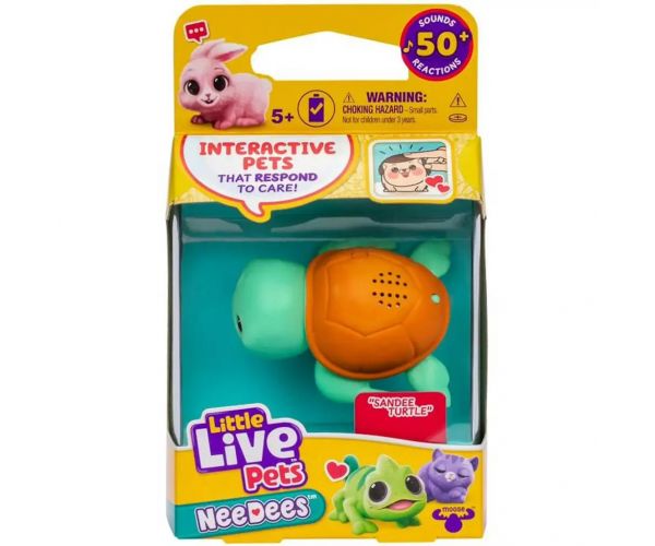 Little Live Pets: Needees Gyűjthető kiskedvencek - Sandee teknős