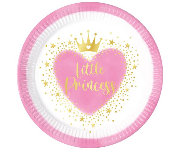 Little Princess set papirnatih tanjura, 8 komada, 23 cm