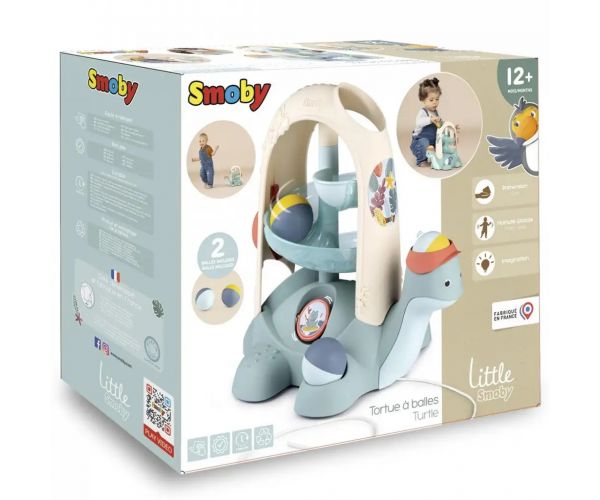 Little Smoby: Húzható teknős golyópálya bébijáték - Simba Toys