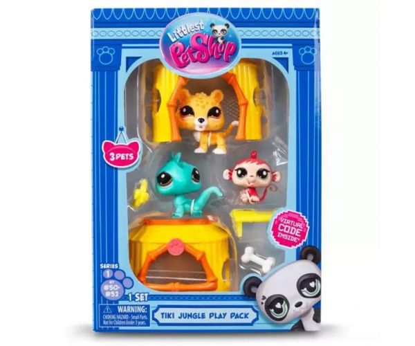 Littlest Pet Shop: 3db-os figura csomag 1. széria - Dzsungel