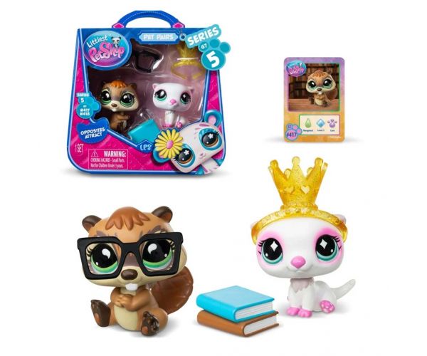 Littlest Pet Shop: Paket s dvije figurice S5 - Bobr i Vidra