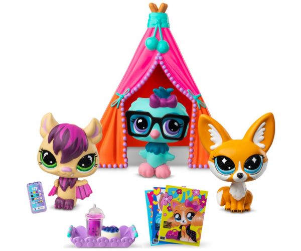 Littlest Pet Shop: Pidžama party — 3-dijelni set s figuricama