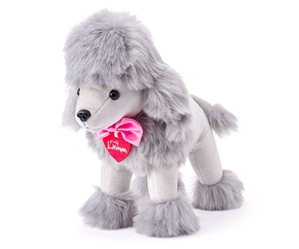 Lily siva pudlica plišana 25cm - Lumpin