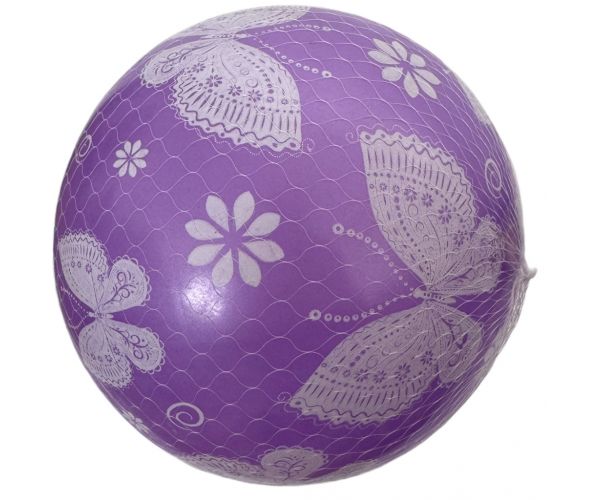 Lila gumilabda pillangós mintával 23cm