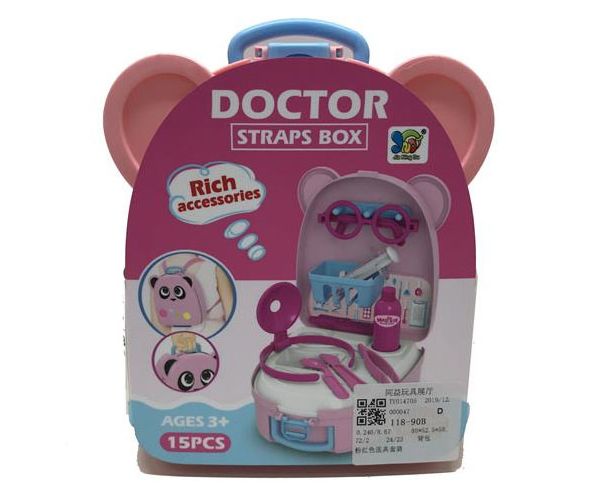 Lječnički set u pink ruksaku