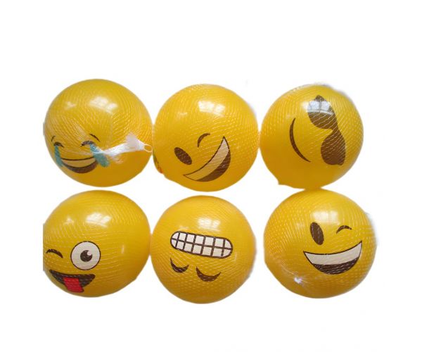 Lopta od gume s uzorkom emojija, 23 cm, dostupna u više varijanti