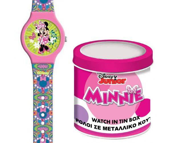 Luna: Analogni sat s Minniem Mouseom u metalnoj poklon kutiji