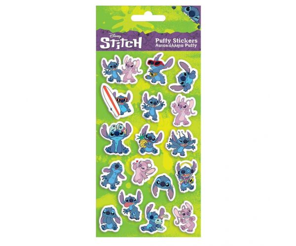 Luna: Disney Lilo i Stitch pufnasti set naljepnica 10x22 cm