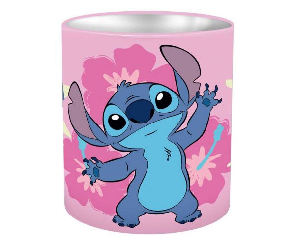 Luna: Disney Stitch fém hengeres írószertartó 10x11cm