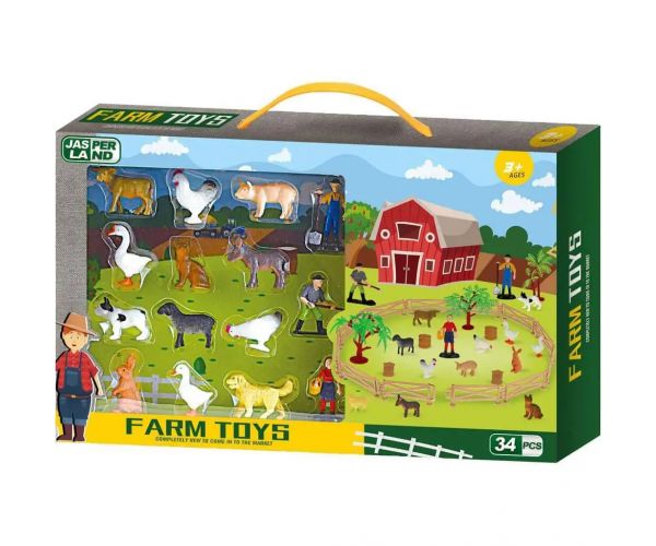 Luna: Jasper Land Farm állatos játékszett 34db-os