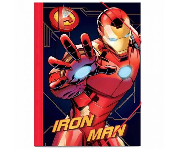 Luna: Mapa s gumicom Iron Man za A4 listove 25x35cm