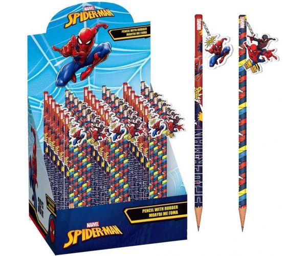 Luna: Marvel Pókember grafitceruza radírral, kétféle változatban 1db