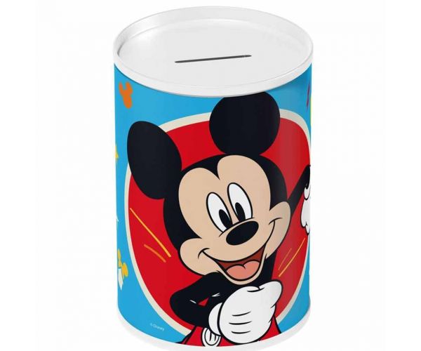 Luna: Metalna kasica u obliku valjka s motivom Mickey Mousea 10x15cm