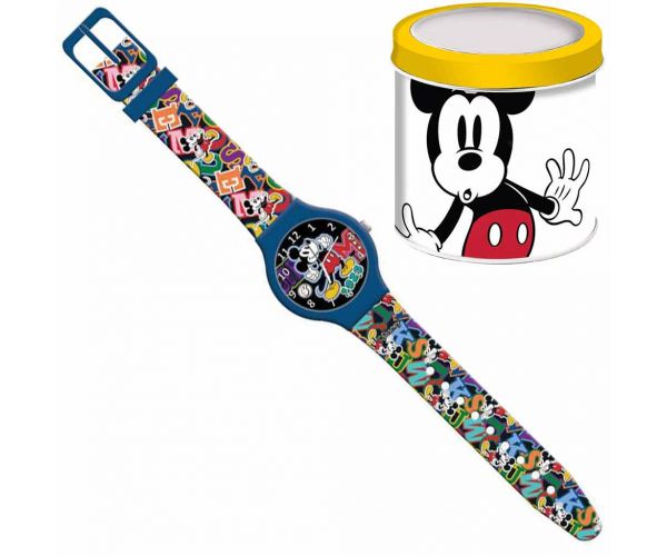 Luna: Mickey Mouse analogni sat u metalnoj kutiji