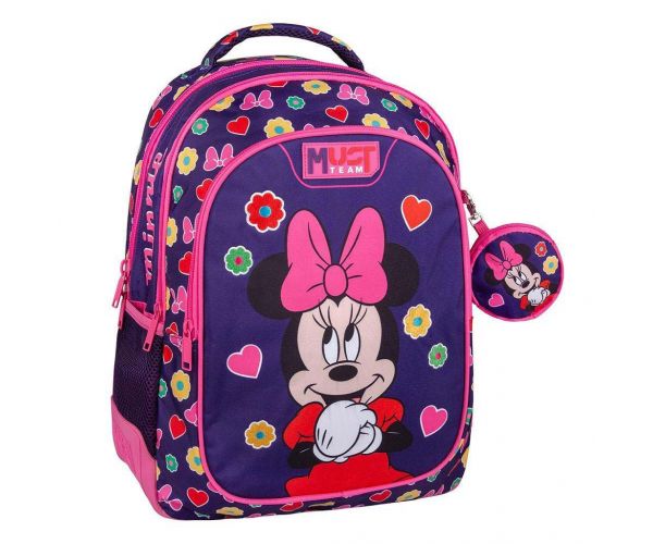 Luna: Must Team Disney Minnie Mouse zaobljeni ruksak s 3 pretinca 32x18x43 cm