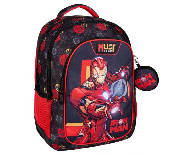 Luna: Must Team Iron Man zaobljeni trodjelni ruksak 32x18x43 cm