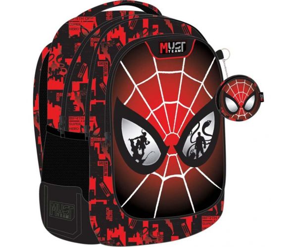 Luna: Must Team Spider-Man zaobljeni ruksak s 3 pretinca 32x18x43 cm