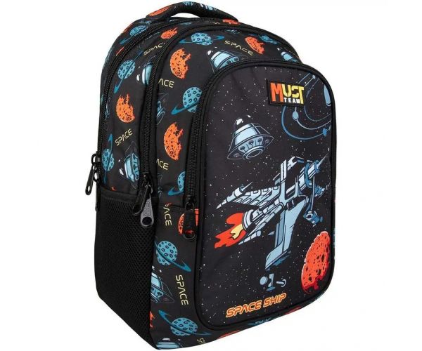 Luna: Must Team Xpression astronaut školska torba s 3 pretinca, ruksak 32x18x43 cm