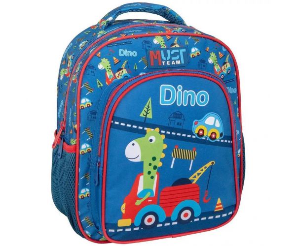 Luna: Must Team dječji zaobljeni ruksak s motivom dinosaura, 2 pretinca, 27x10x31 cm