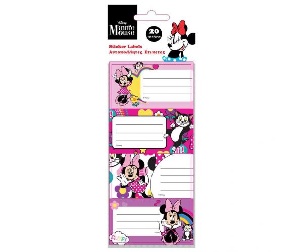 Luna: Pakiranje od 20 komada naljepnica za bilježnice s Minnie Mouse