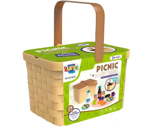 Luna: Piknik játékszett kosárban 25db-os