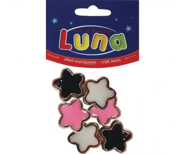 Luna: Plastična zvjezdica, set od 6 komada, 20 mm