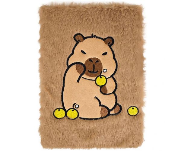 Luna: Capybara mintás plüss napló